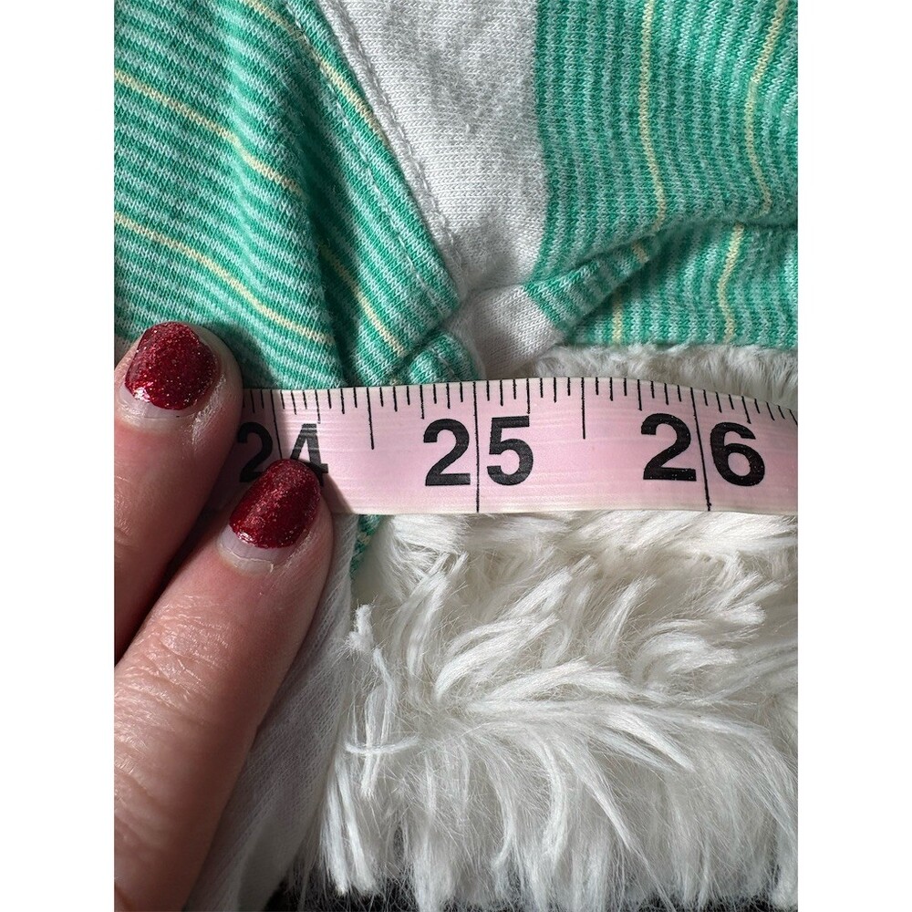 Saddlebred Polo Shirt Mens 2XL White Green Striped Short Sleeve Pocket - Picture 8 of 8